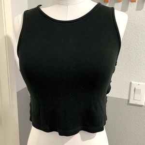Brandy Melville Black Crop Top